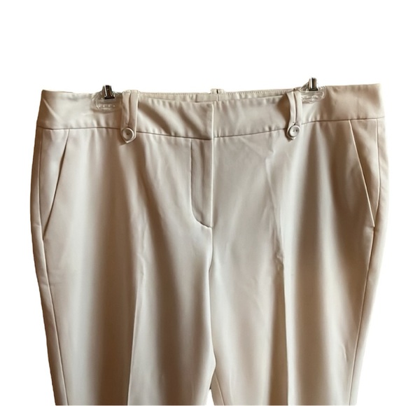 Talbots Signature Boot Ivory Dress Pants Size 12 - Picture 4 of 9